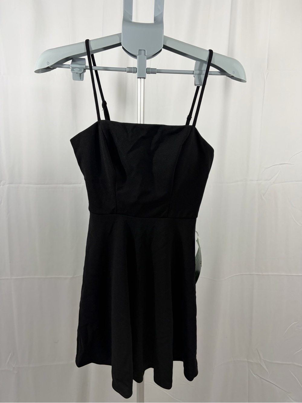 NWT B. Smart Black Spaghetti Strap A-Line Dress